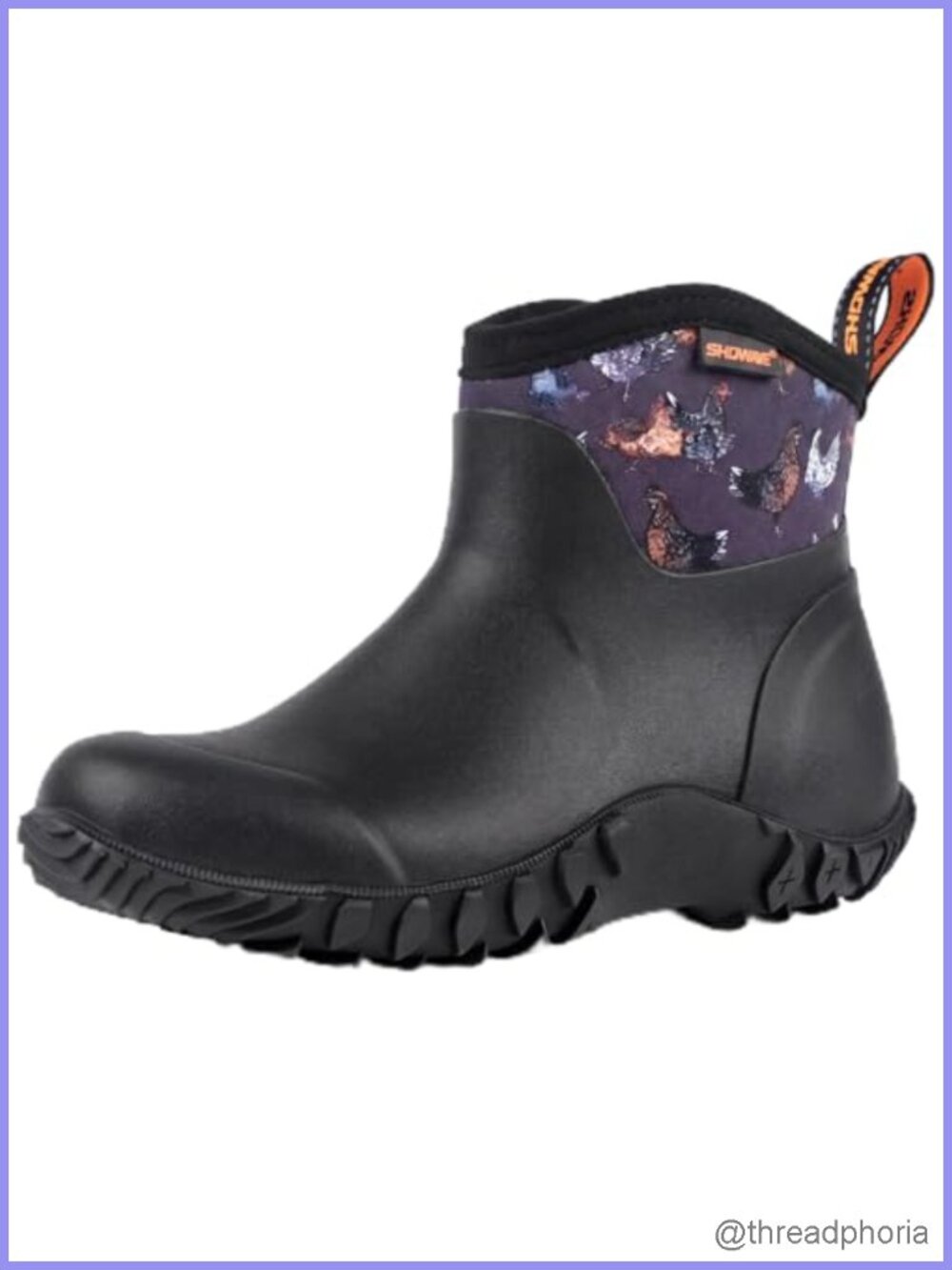 Waterproof Rubber Ankle Rain Boots Neoprene Insulated Garden Booties